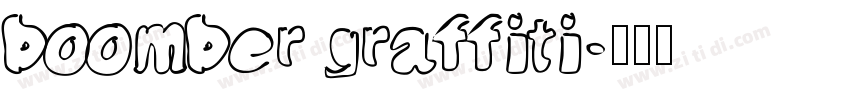 boomber graffiti字体转换